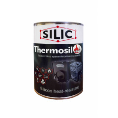 Термостойкая кремнийорганическая эмаль Силик Украина Thermosil 800 1 кг Белый (TS800b) Сумы