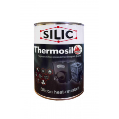 Краска Силик для печей и каминов Thermosil - 500 Чёрный 0,7кг (TS50007ch) Кропивницький