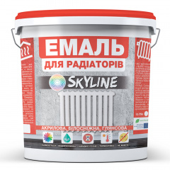 Эмаль для радиаторов акриловая термостойкая глянцевая SkyLine 10 л Новояворівськ