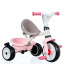 Детский велосипед металлический с козырьком, багажником и сумкой Smoby OL82817 Розовый Полтава