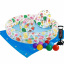 Детский надувной бассейн Intex 59460-2 Фрукты 122 х 25 см с мячиком и кругом с шариками 10 шт подстилкой насосом Славута