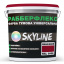 Краска резиновая суперэластичная сверхстойкая SkyLine РабберФлекс Вишневый RAL 3005 12 кг Ирпень