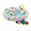 Детский надувной бассейн Intex 59460-1 Фрукты 122 х 25 см с мячиком и кругом с шариками 10 шт Хмельник