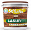 Лазурь декоративно-защитная для обработки дерева SkyLine LASUR Wood Махагон 3л Ромни