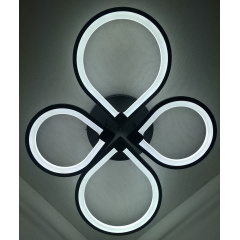 Люстра потолочная LED 25149 Черный 13х57х73 см. Вишневое