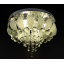 Люстра потолочная с цветной LED подсветкой с пультом 25108 Хром 32х45х45 см. Рівне