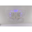 Люстра потолочная LED с пультом 25595 Белый 11х43х43 см. Червоноград