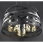 Люстра подвесная LOFT на 3 лампочки 25795 Черный 40-90х40х40 см. Киев