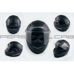 Шлем-интеграл (mod:385/396) (size:XXL, черный матовый, солнцезащитные очки) LS-2 Кропивницький