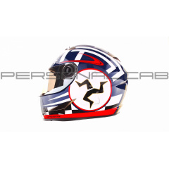 Шлем-интеграл (mod:B-500) (size:L, черно-красно-белый) BEON Запоріжжя