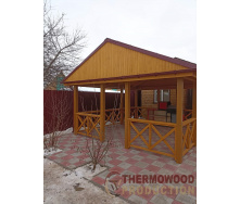 Деревянная беседка 4,5х5,0 м Thermowood Production