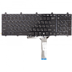 Клавіатура для ноутбука MSI GX60, GE60, GE70, GT60 чорний, чорний фрейм Львів