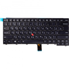 Клавiатура для ноутбука LENOVO Thinkpad T440, E431 чорний, пiдсвiчування Львів