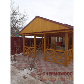 Деревянная беседка 4,5х5,0 м Thermowood Production