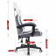 Комп'ютерне крісло Hell's Chair HC-1004 White-Grey (тканина) Лозова