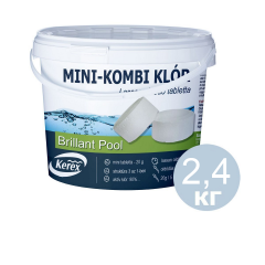 Таблетки для басейну MINI «Комбі хлор 3 в 1»Kerex 80206, 2,4 кг (Угорщина). Препарат для очищення від слизу Рівне