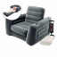 Надувне крісло Intex 66551-2, 224 х 117 х 66 см, з ручним насосом та подушкою, чорне Черкассы