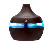 Увлажнитель воздуха Humidifier 300 мл с разноцветной подсветкой 7 цветов USB ночник диффузер с функцией аромо-лампы Темное дерево