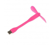 Портативный гибкий USB вентилятор UKC Розовый