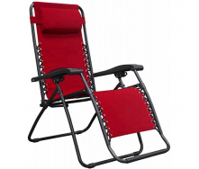 Садовое кресло Шезлонг до 120 кг Bonro СПА-167A красный