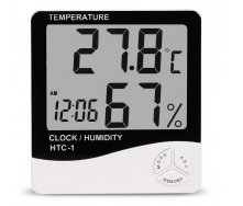 Термогігрометр-годинник UKC HTC-1 Білий (hub_np2_1233)