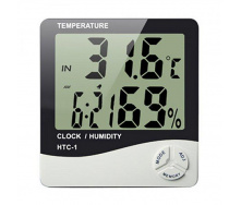 Термометр гігрометр електронний HTC-1 Білий (300496)