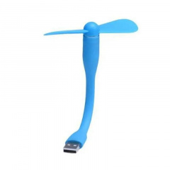 Портативный гибкий USB вентилятор UKC Синий Мелитополь