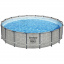 Каркасный бассейн Bestway 5619E 488х122 см с картриджным фильтром, лестницей и защитным тентом Житомир