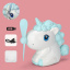 Мини-вентилятор для охлаждения воздуха FunnyFan Mini Unicorn Единорог портативный с питанием от USB Голубой Обухів