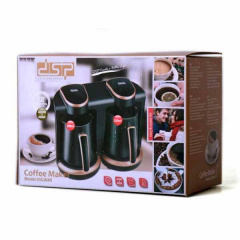 Электрическая кофеварка турка DSP KA 3049 на 2 чашки Черная Днепр