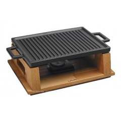 Тарелка порционная на деревяной подставке Lava Hot plate 22х30 см Черный LV ECO HP 2230 T13 K44 Охтирка
