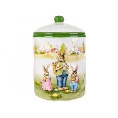 Банка керамическая Lefard Жизнь Пасхальных кроликов 1.8 л Зелёный (AL186568) Жмеринка