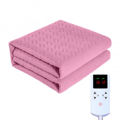 Электропростынь плед одеяло Lesko STT 180x150 см Pink с подогревом от сети 220 вольт Киев