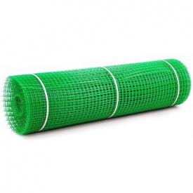 Сетка для ограждения пластиковая Клевер 20х20 мм клетка 1х20 м Зеленый