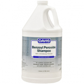 Шампунь для собак и котов с демодекозом и дерматитами Davis Benzoyl Peroxide Shampoo 3.8 л (87717907044)
