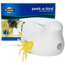 Интерактивная игрушка для котов PetSafe Peek-a-Bird Electronic Cat Toy 10х15,6х12 см Белый (729849169616)