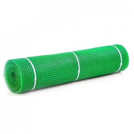 Сетка для ограждения пластиковая Клевер 13х13 мм клетка 1х20 м Зеленый