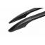 Рейлинги DD (2 шт, алюм) 265 см, Черный мат, пластиковая ножка для Mercedes Sprinter 1995-2006 гг. Мелітополь