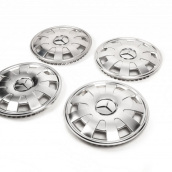 Колпаки из нержавейки Лепестки (1-катковый, 4 шт) для Mercedes Sprinter 2006-2018 гг.