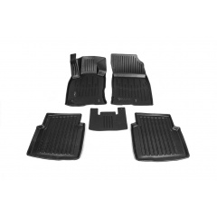 Коврики Stingray 3D 2020-2024 (5 шт, полиуретан) для Volkswagen Caddy 2020↗ гг. Рівне