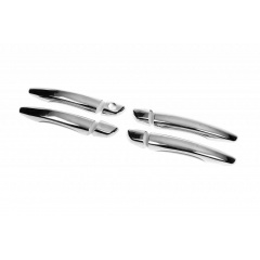 Накладки на ручки OmsaLine (4 шт, нерж) для Peugeot 308 2014-2021 гг. Сарни