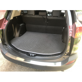 Коврик багажника с докаткой (EVA, черный) для Toyota Rav 4 2013-2018 гг.