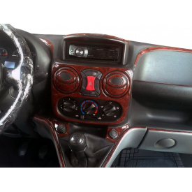 Накладки на панель Карбон для Fiat Doblo II 2005-2010 гг.
