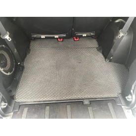Коврик багажника (EVA, черный) 7-местный Без сабвуфера для Citroen C-Crosser