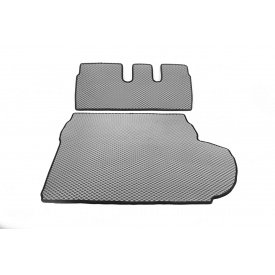 Коврик багажника (EVA, серый) 7-местный Без сабвуфера для Citroen C-Crosser