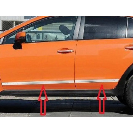 Дверные молдинги (4 шт, пласт) для Subaru XV 2011-2017 гг.