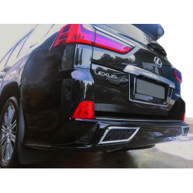 Накладка на торец заднего бампера (2016-2024, 2 шт) для Lexus LX570 / 450d