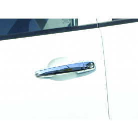 Накладки на ручки (4 шт, нерж.) OmsaLine - Итальянская нержавейка для Mitsubishi Pajero Sport 2008-2015 гг.