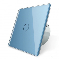 Бесконтактный выключатель Livolo голубой стекло (VL-C701PRO-19) Кропивницкий