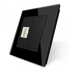 Розетка HDMI Livolo черный стекло (VL-C791HD-12) Шостка